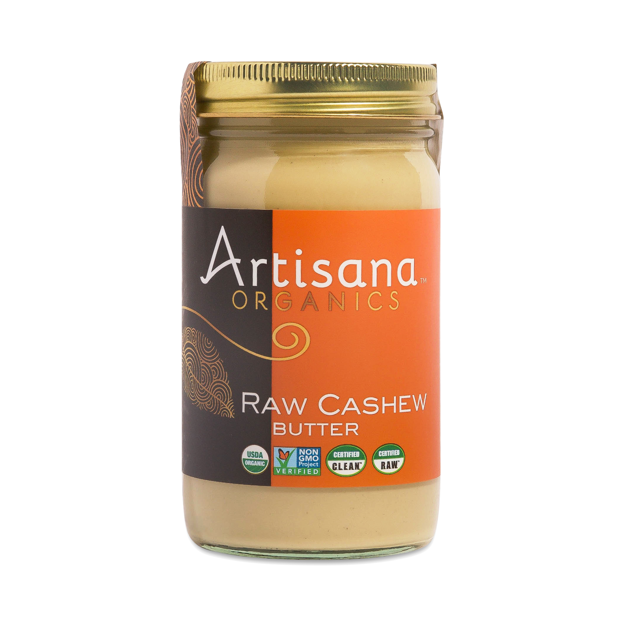 Artisana Organics Organic Raw Vegan Cashew Butter 14 oz jar