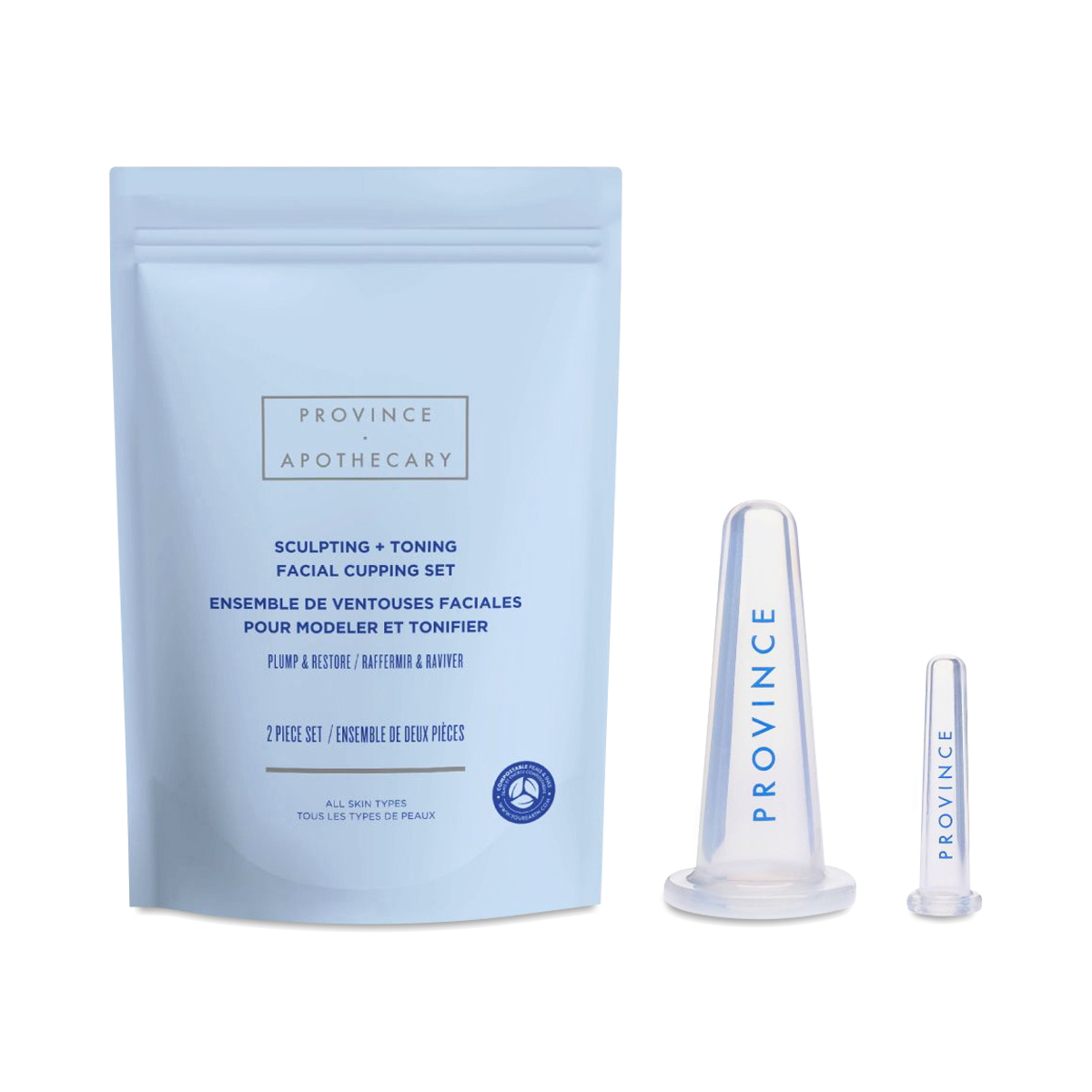 province apothecary sculpting & toning facial cupping set
