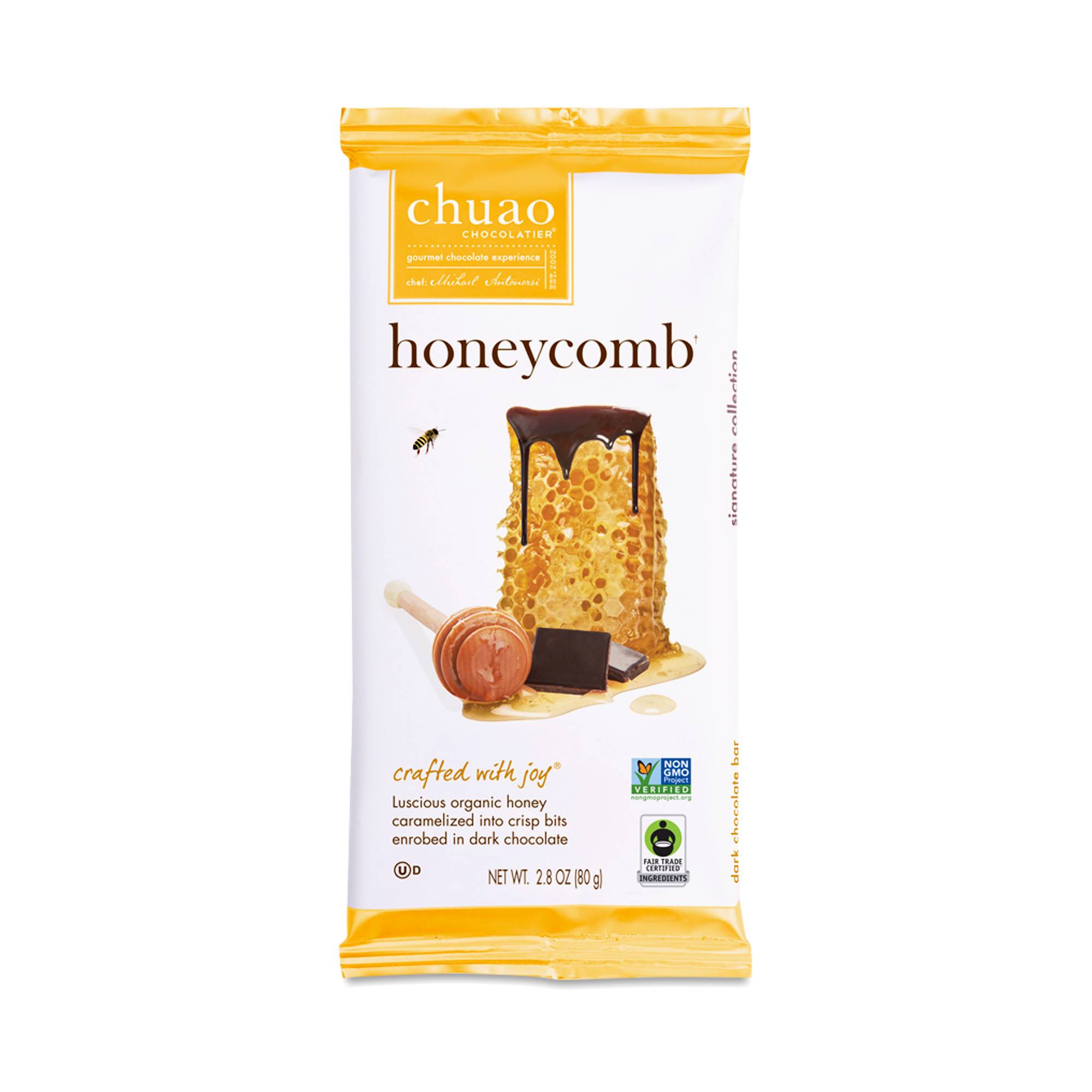 Dark Chocolate Bar, Honeycomb