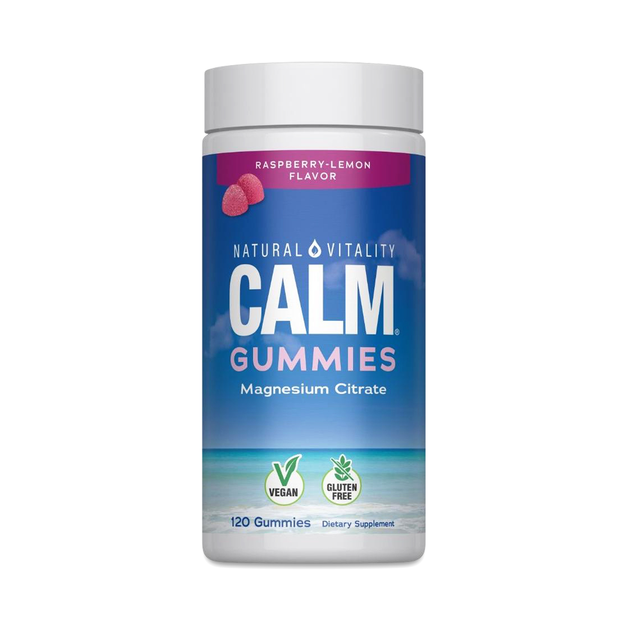 Natural Vitality Calm Gummies, Raspberry Lemon | Thrive Market