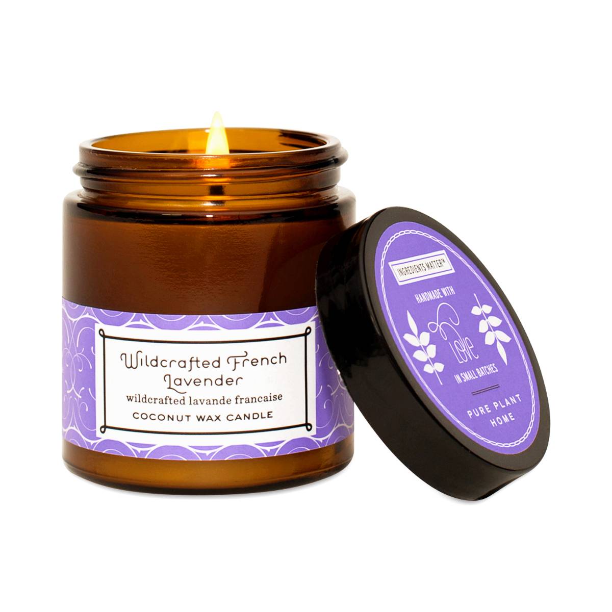 Coconut Wax Candle, Lavender