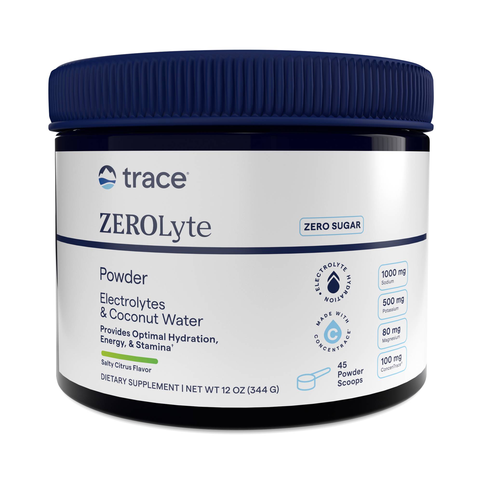 Zerolyte Electrolytes & Coconut Water, Salty Citrus