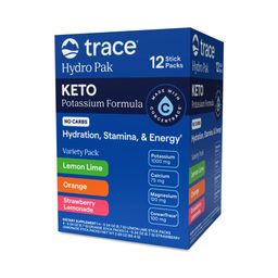 Keto Electrolyte Powder Variety Pack, Lemon Lime, Orange & Strawberry Lemonade