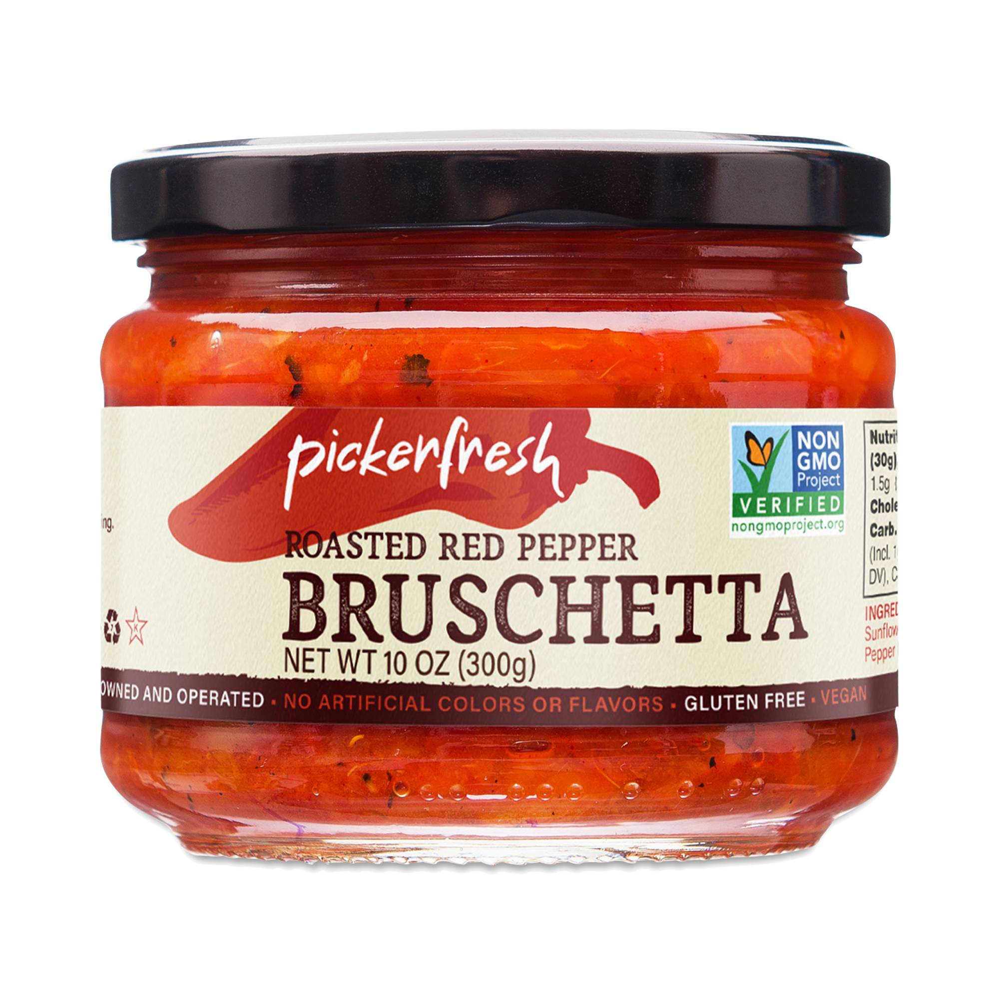 Roasted Red Pepper Bruschetta