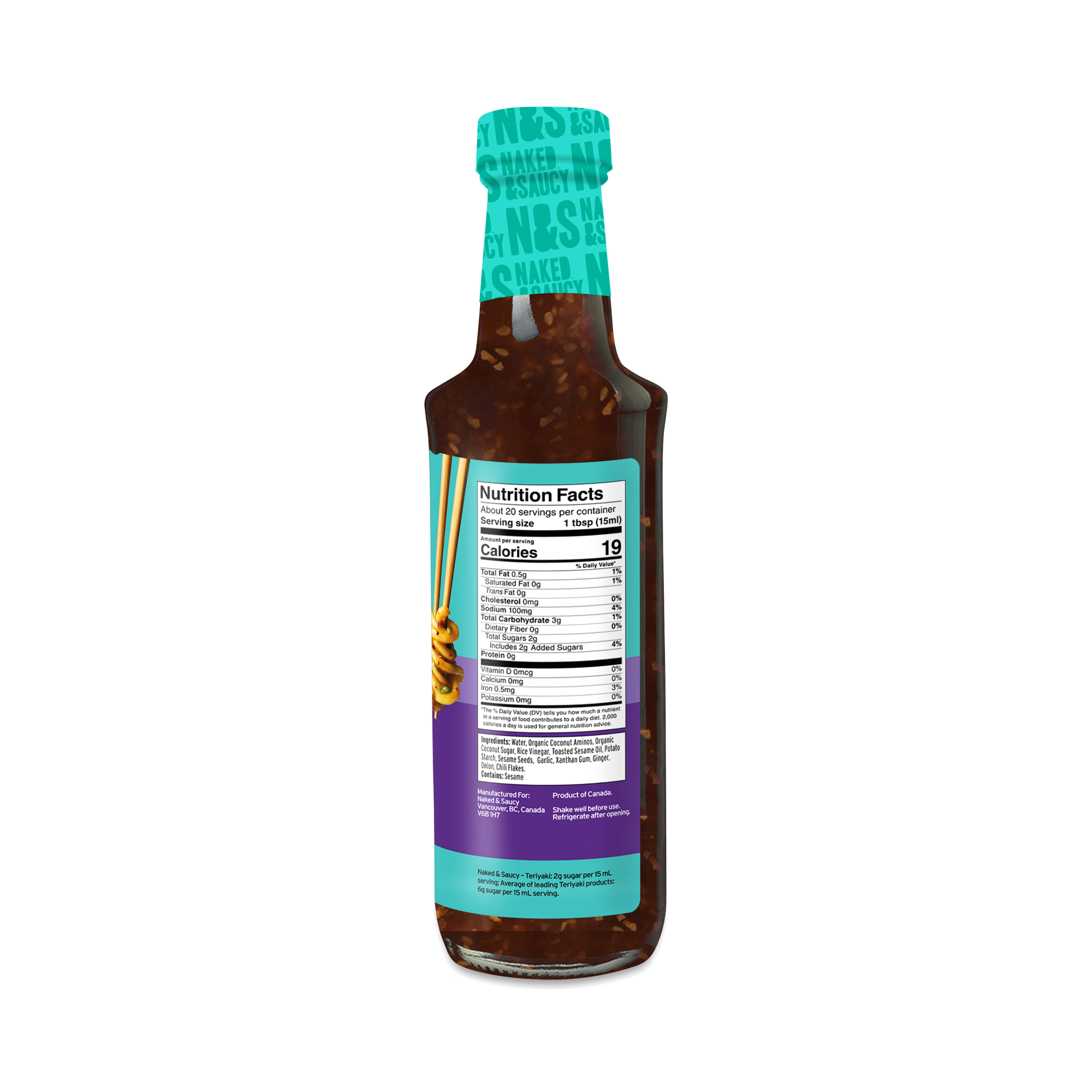 Naked & Saucy Sauce & Dressing, Teriyaki Sesame Ginger | Thrive Market