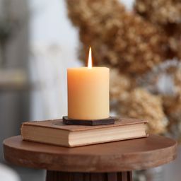 Pure Beeswax Pillar Candle, Medium