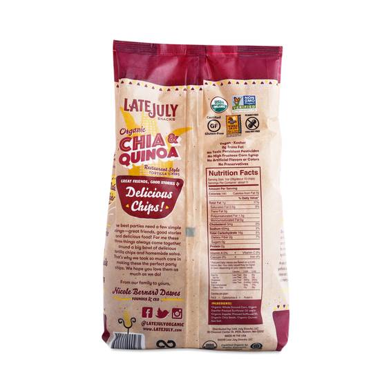 Chia & Quinoa Tortilla Chips by Late July Thrive Market