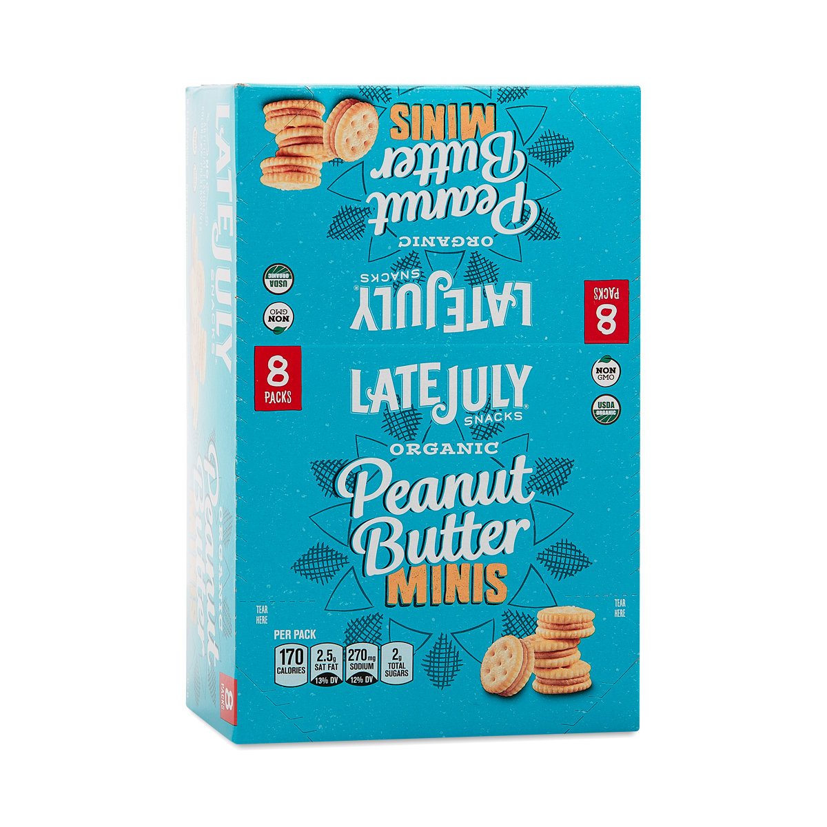 Mini Organic Peanut Butter Crackers by Late July Thrive Market
