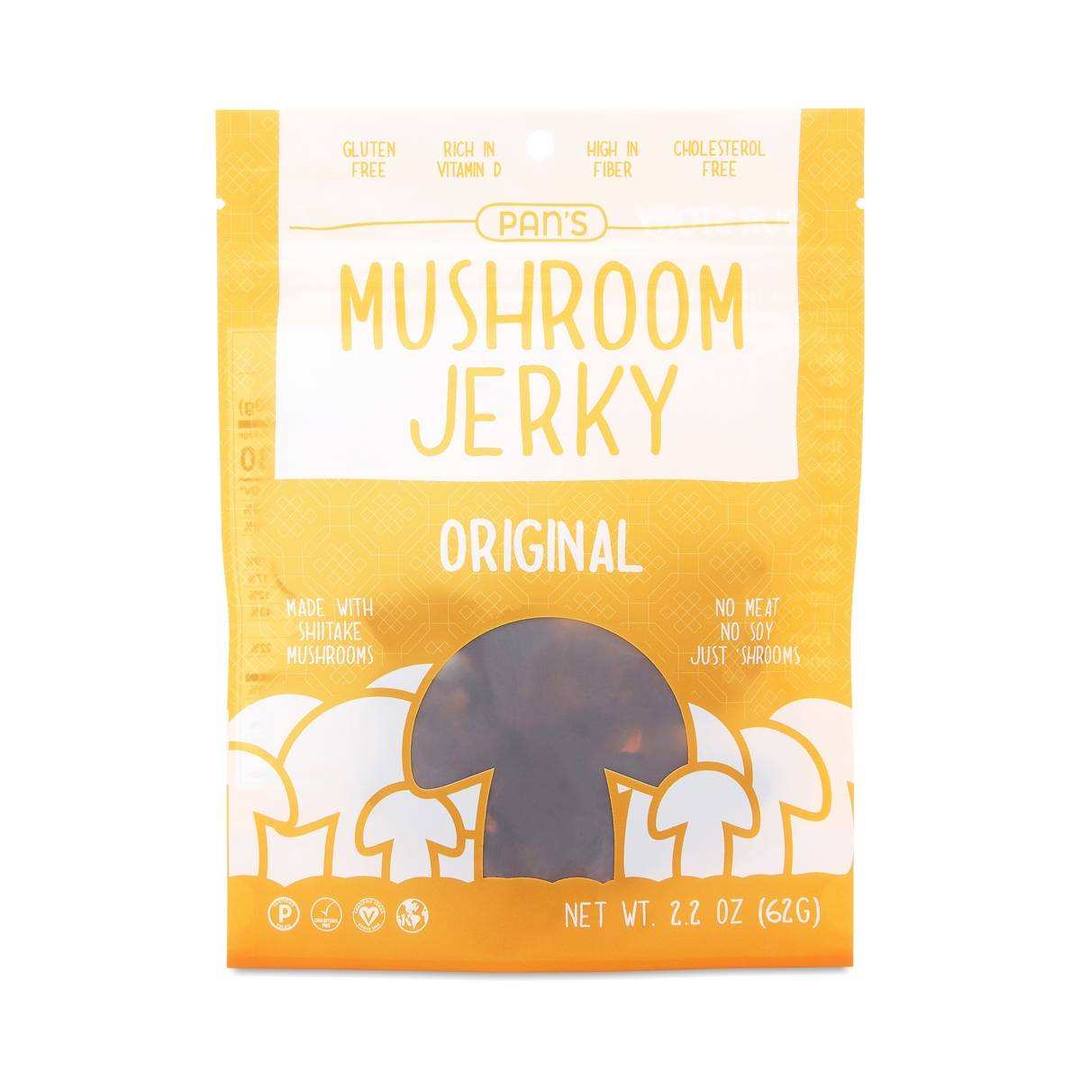 Pan's Mushroom Jerky Original Mushroom Jerky Thrive Market
