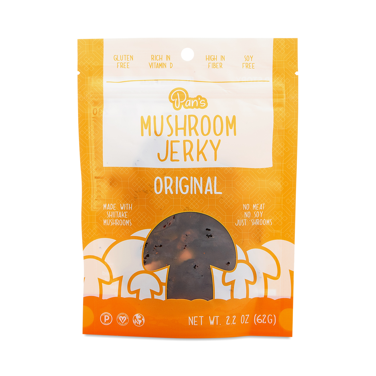 Pan's Mushroom Jerky Original Mushroom Jerky Thrive Market