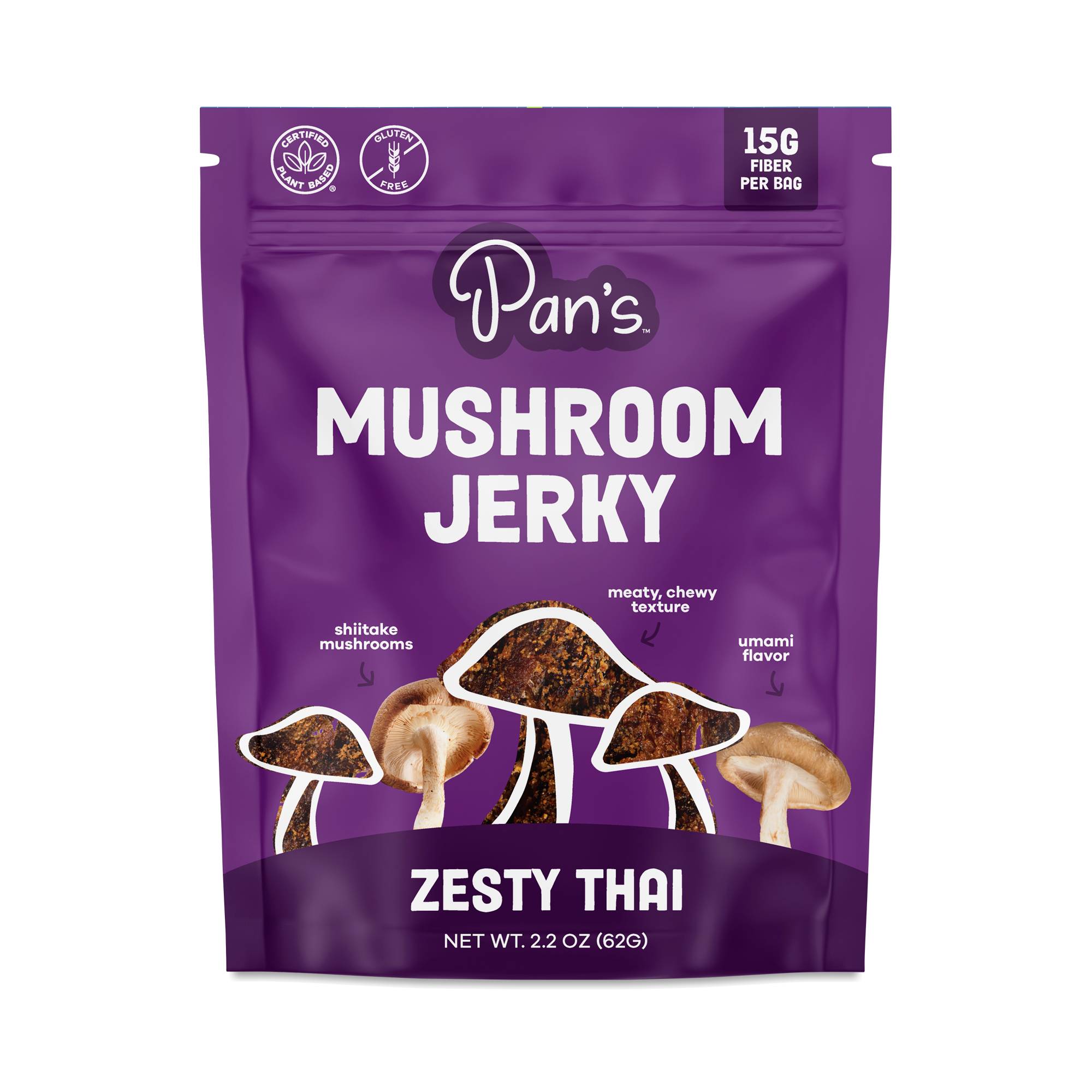Mushroom Jerky, Zesty Thai