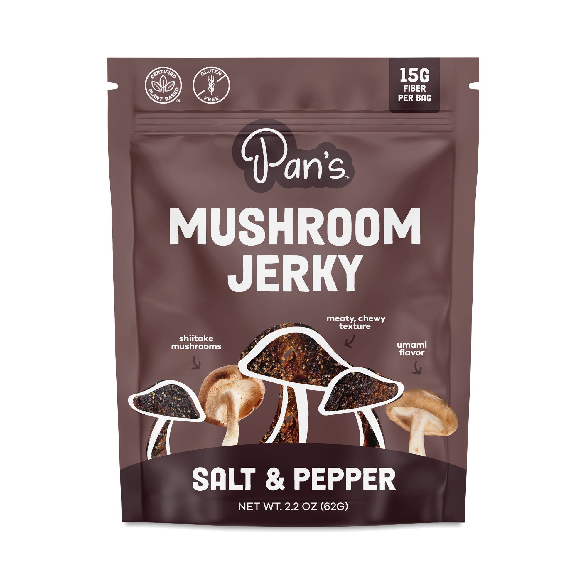 Mushroom Jerky, Salt & Pepper
