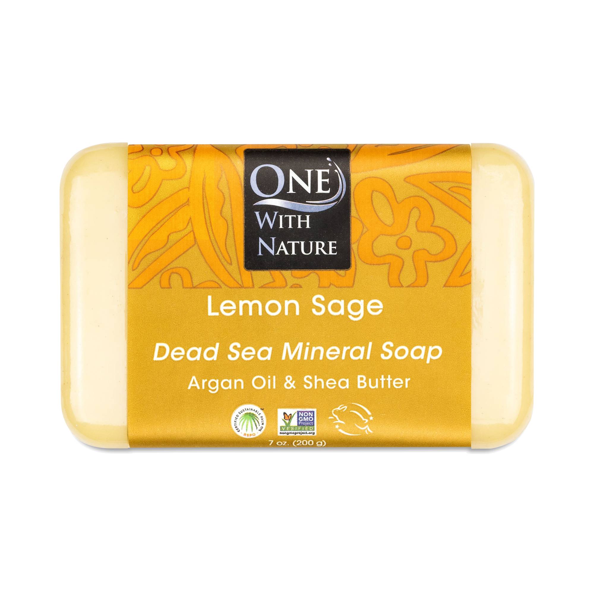 Dead Sea Mineral Bar Soap, Lemon Sage