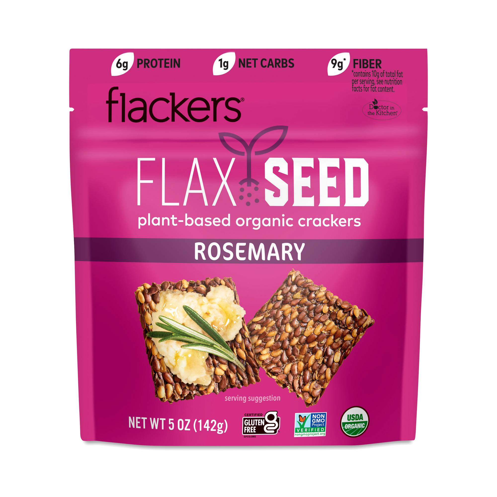Flackers - Rosemary Flax Seed Crackers