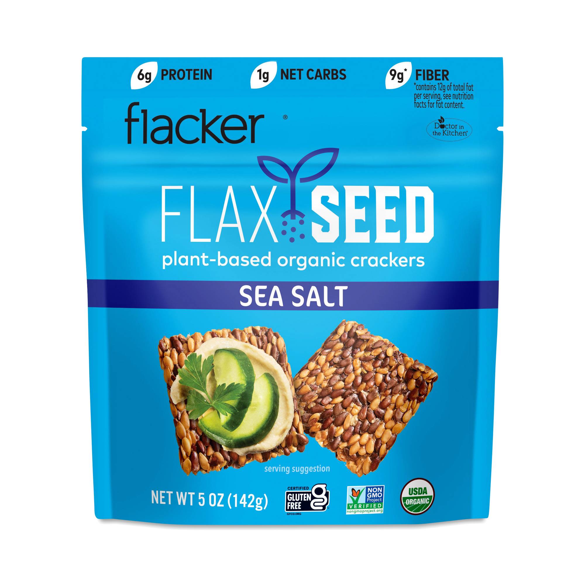 Flackers - Sea Salt Flax Seed Crackers