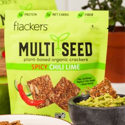 Multi Seed Crackers, Spicy Chili Lime