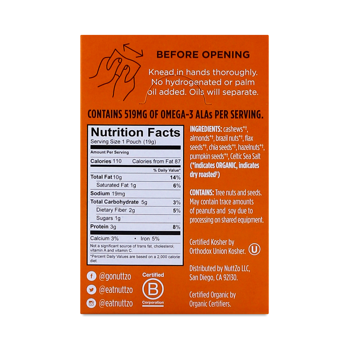 Organic Power Fuel, 7Nut & Seed Butter by Nuttzo Thrive Market