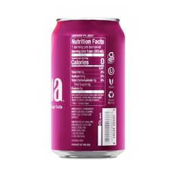 Zero Sugar Soda, Black Cherry