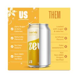 Zero Sugar Soda, Cream Soda