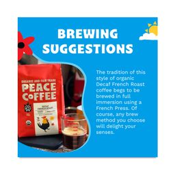 Ground Coffee, Decaf French Roast Dark Roast