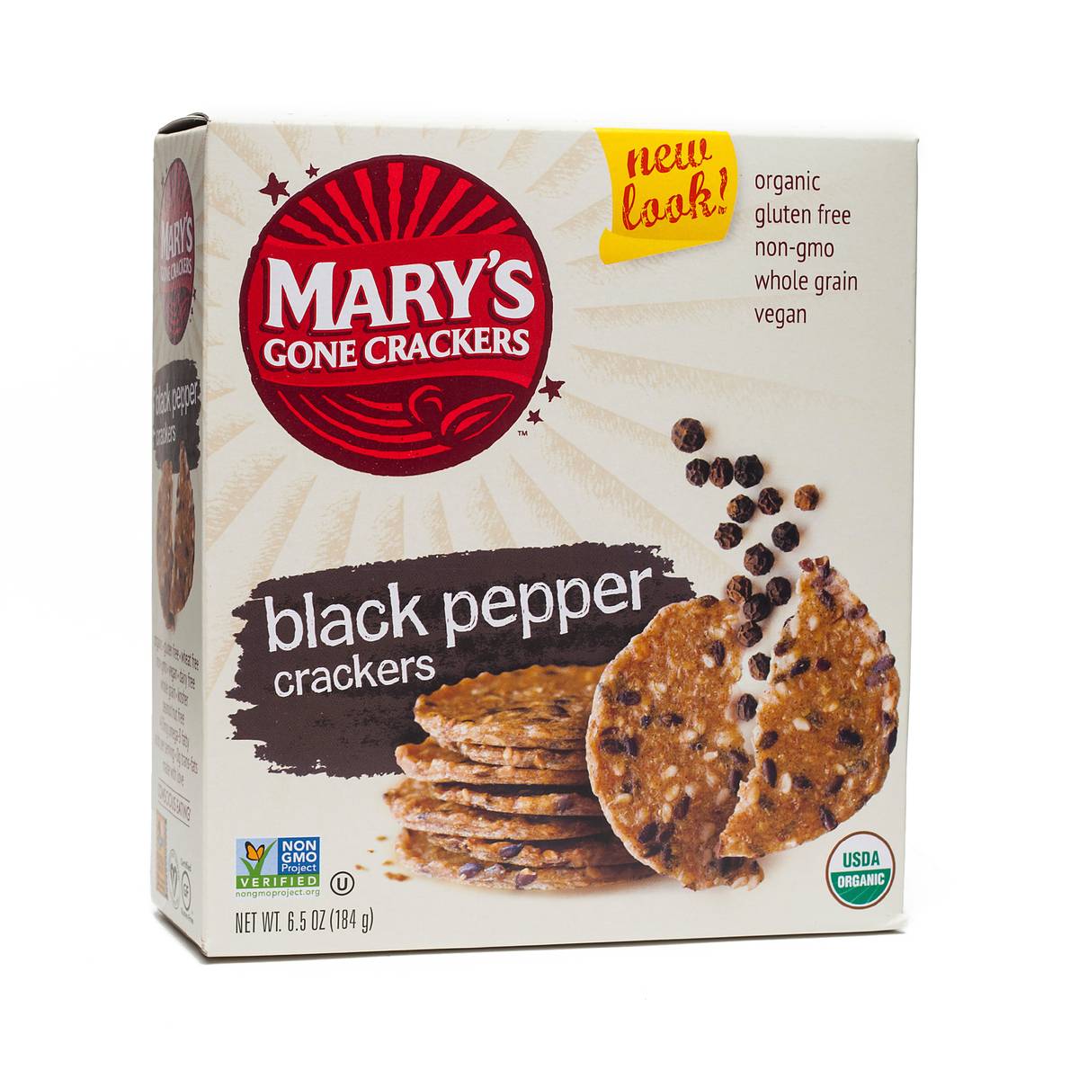 Black Pepper Crackers by Mary's Gone Crackers Thrive Market