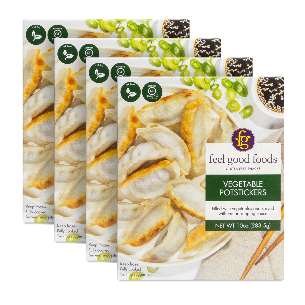 Feel Good Foods Vegetable Potstickers, 4 Pack Thrive Market