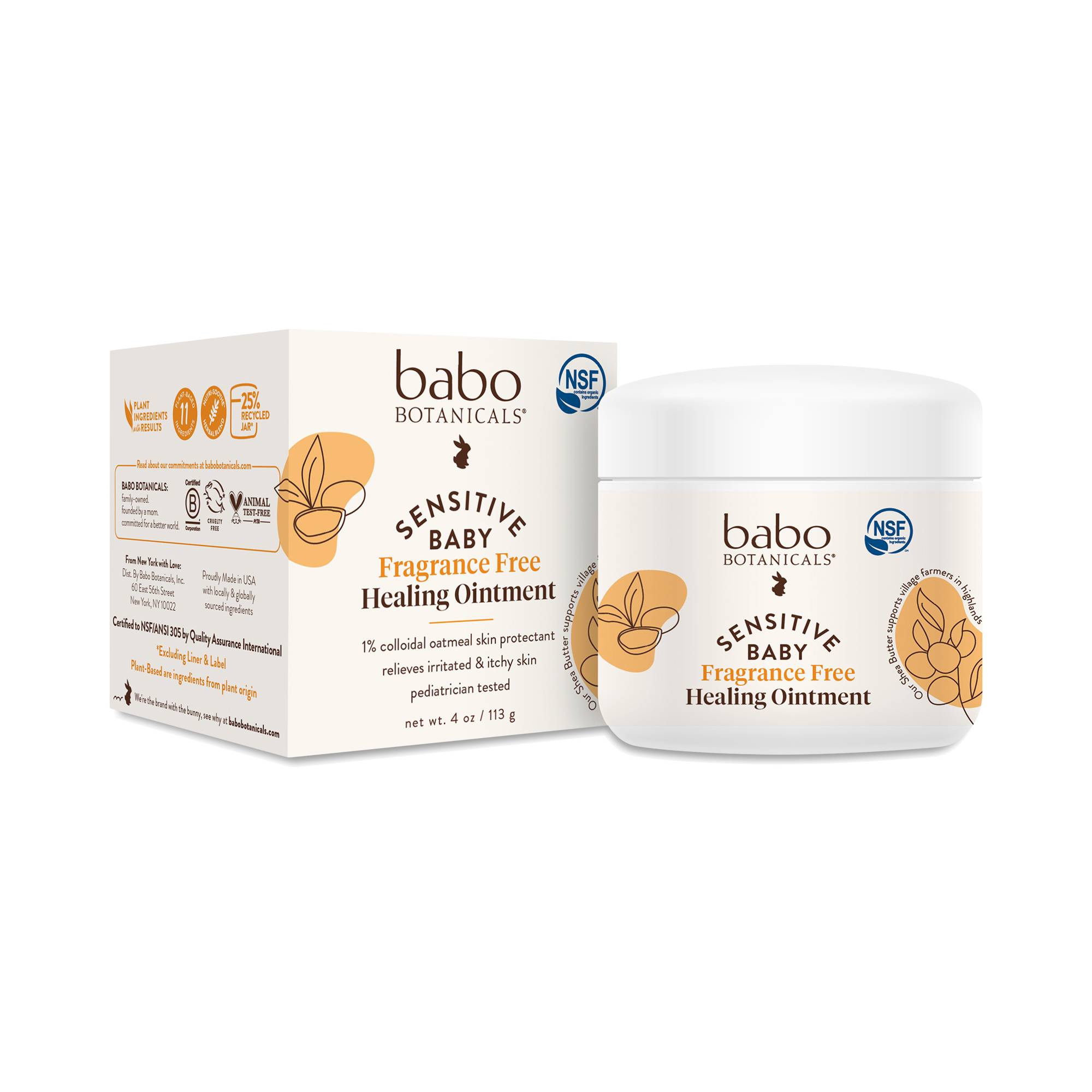 Sensitive Baby Healing Ointment, Fragrance-Free