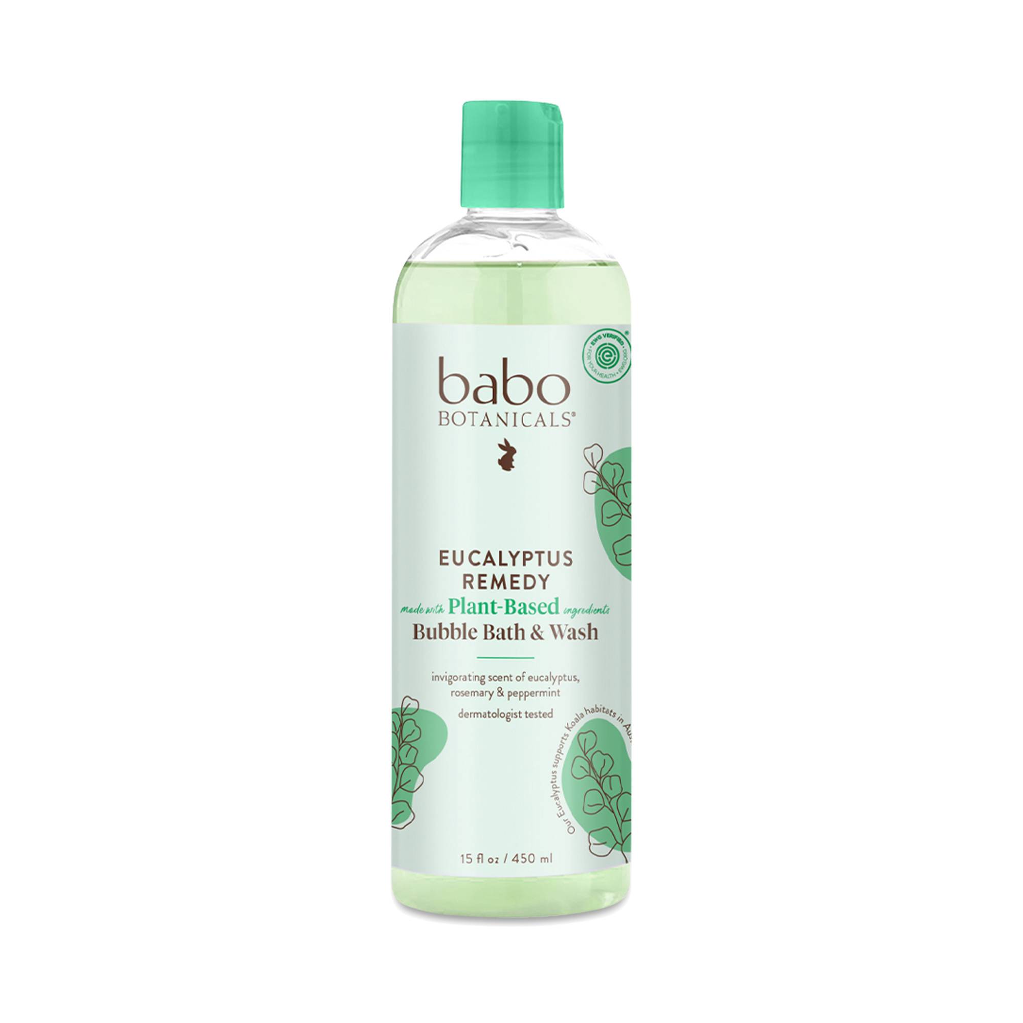 Plant-Based Eucalyptus Remedy, Bubble Bath & Wash