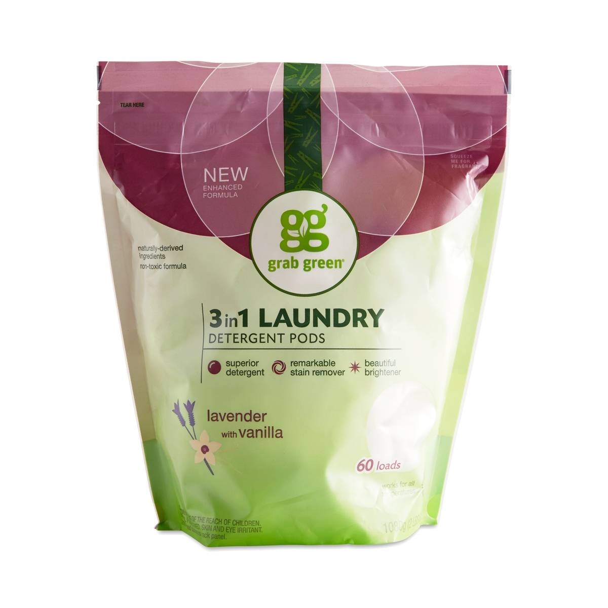Lavender w/ Vanilla Laundry Detergent by GrabGreen Thrive Market