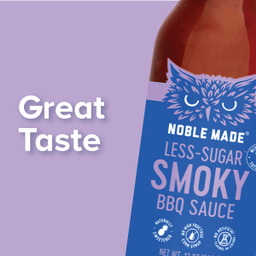 Noble Made BBQ Sauce, Less-Sugar Smoky