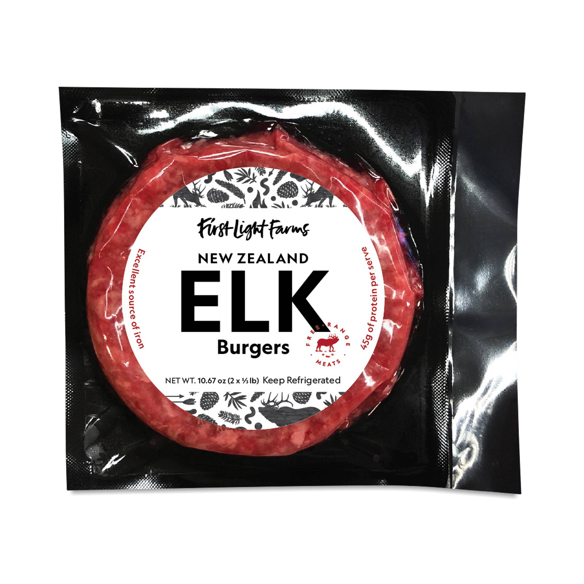 Pasture Raised Elk Burger Patties