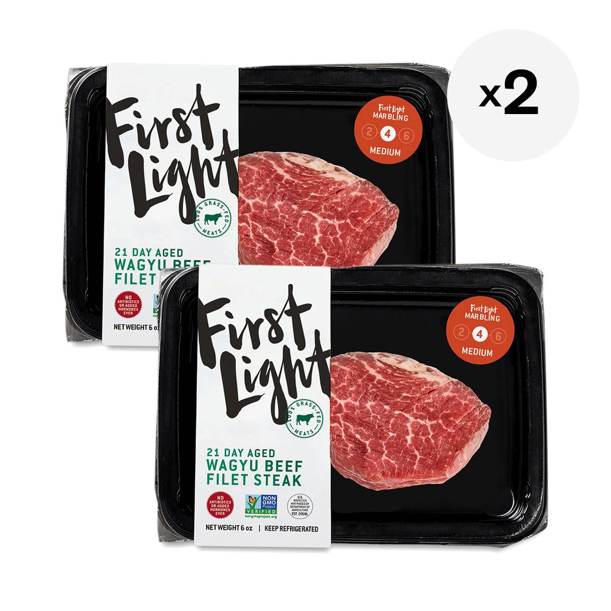 Wagyu Beef Filet Steak, 2 Pack