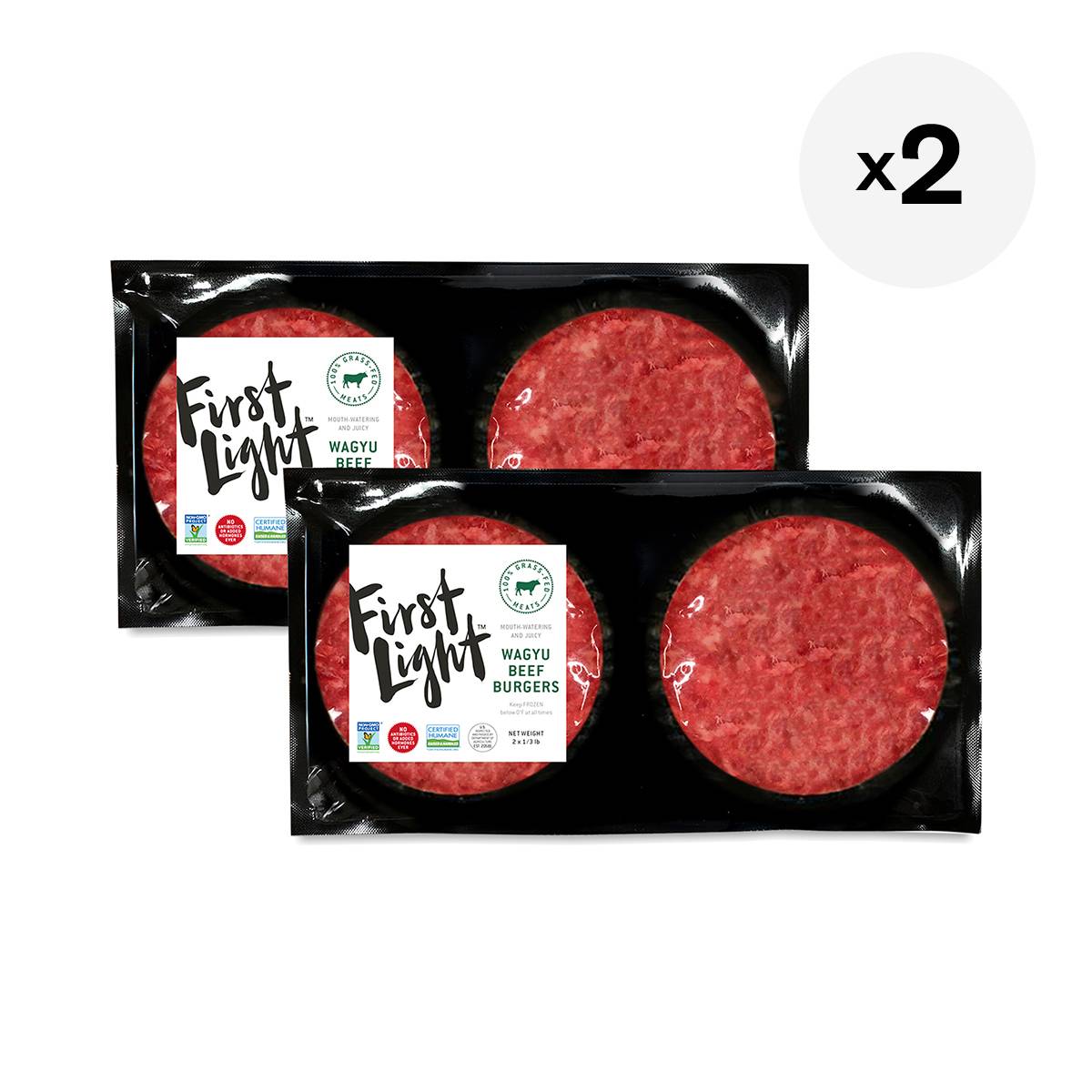 Ground Beef Patties 80/20, 2 Pack