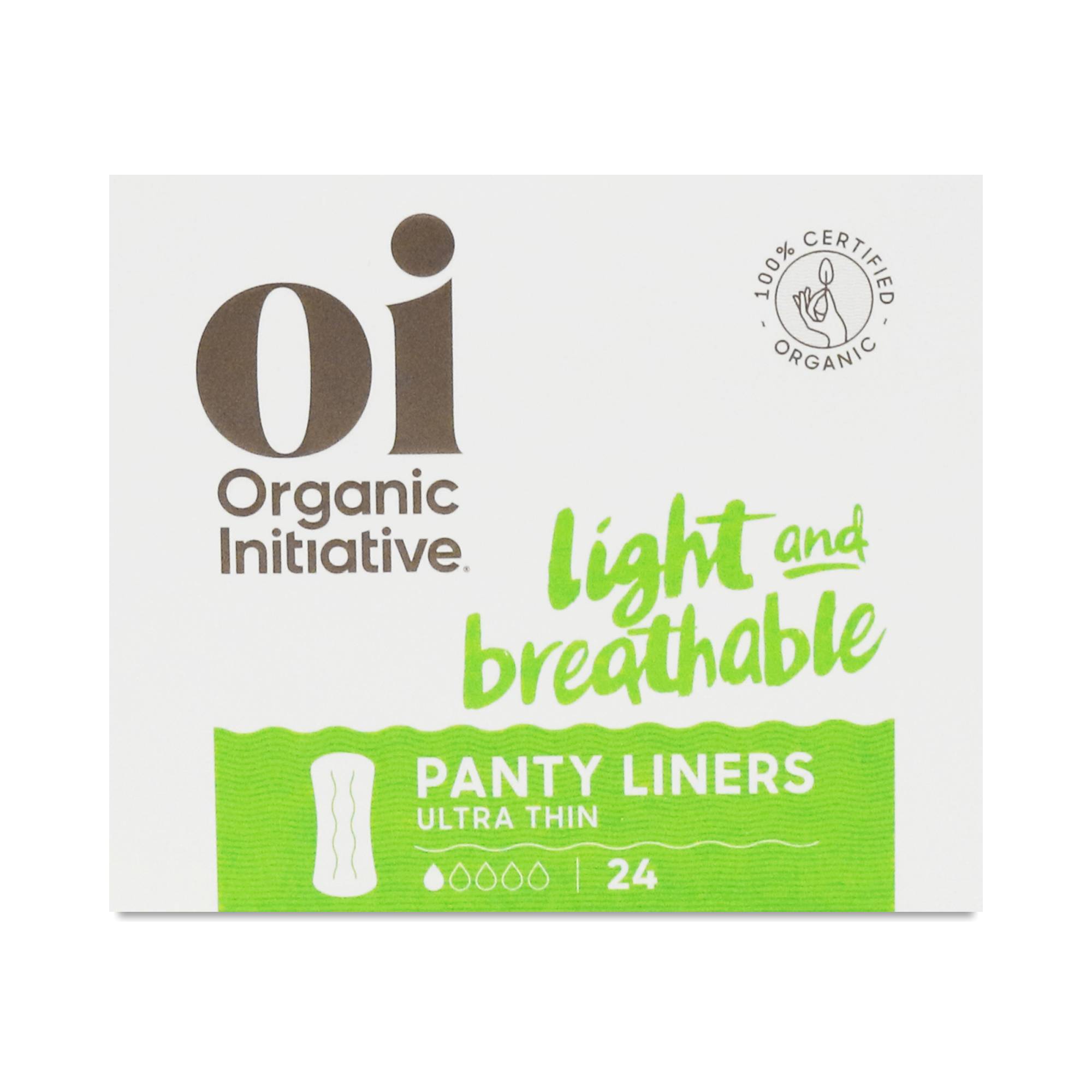 Organic Cotton Pantyliners, Ultra Thin