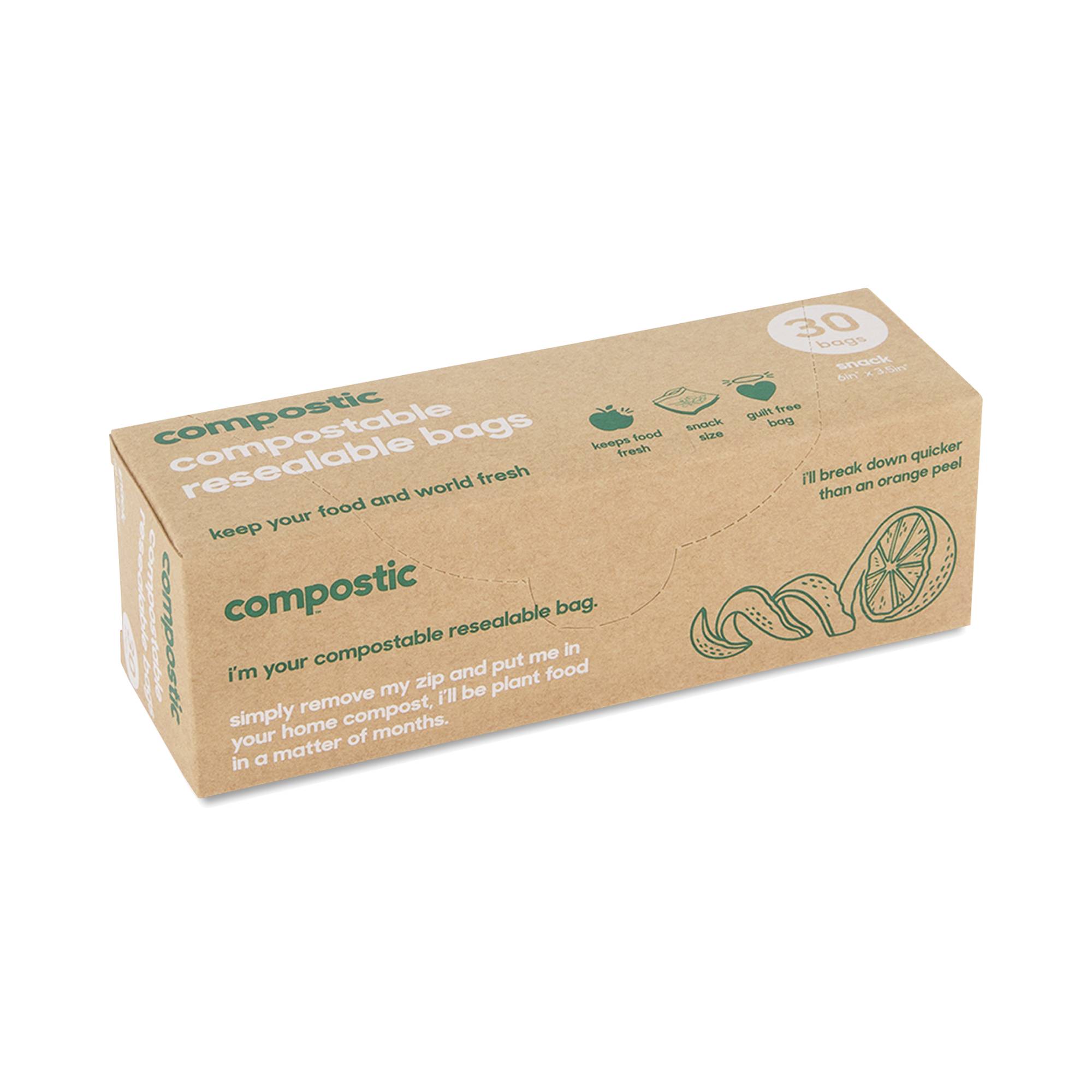 100% Home Compostable Snack Bags