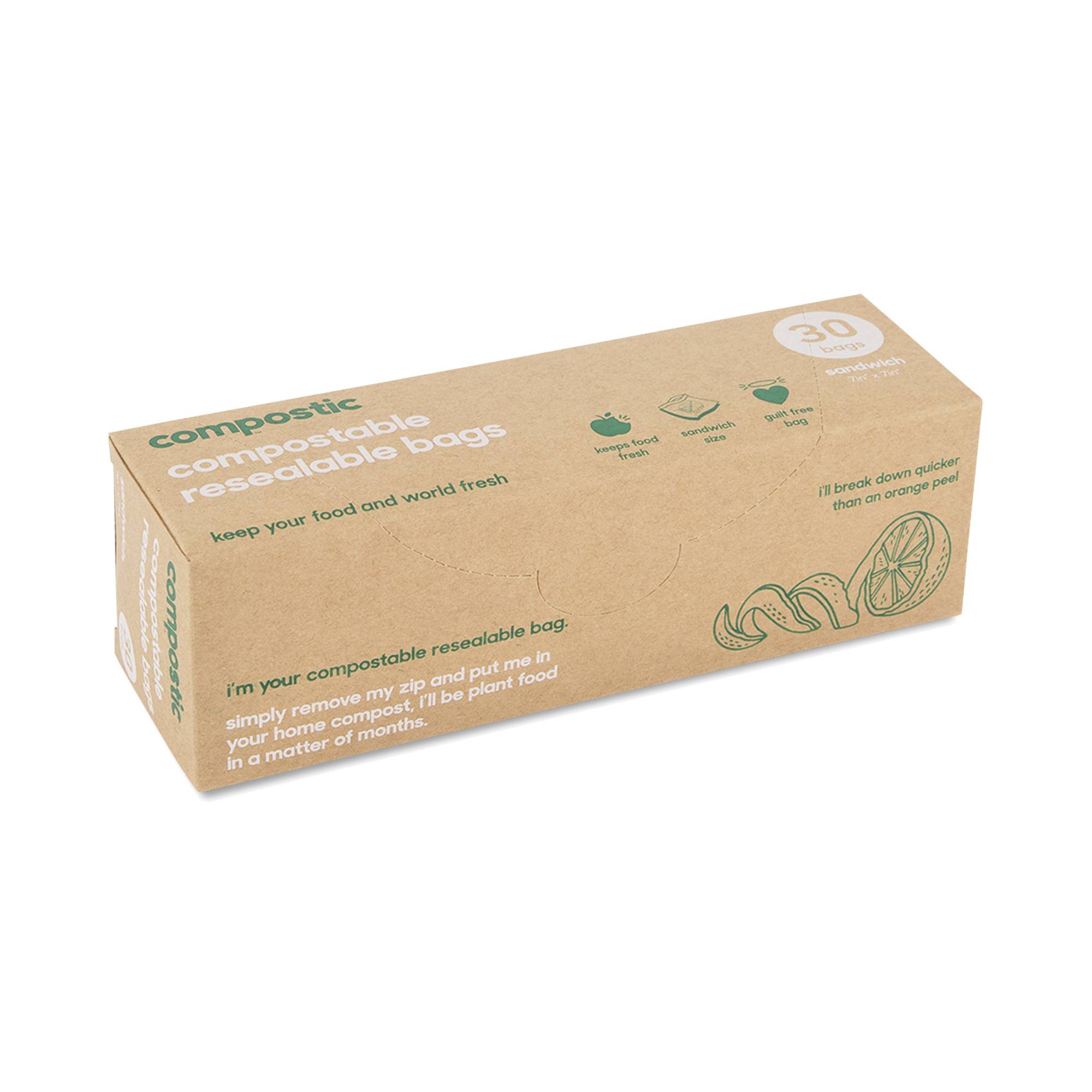 100% Home Compostable Sandwich Bags