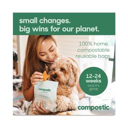 Compostable Quart-Sized Seal Top Bags
