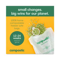 Compostable Gallon-Sized Freezer Seal Top Bags