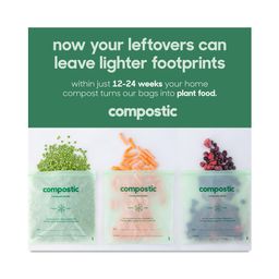 Compostable Gallon-Sized Freezer Seal Top Bags