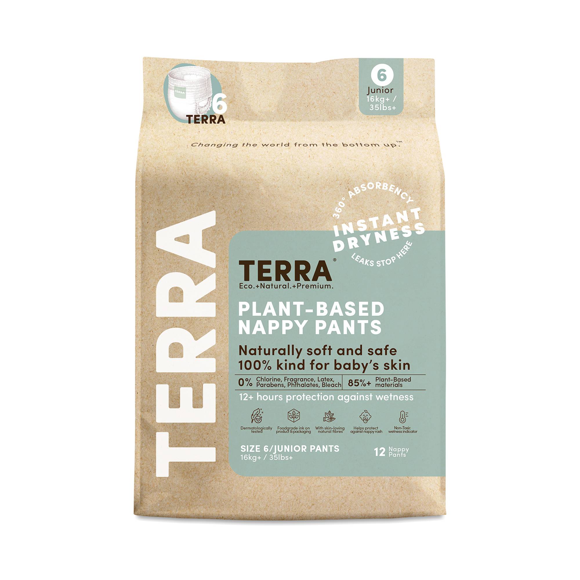 Plant-Based Training Pants, Size 6 Junior