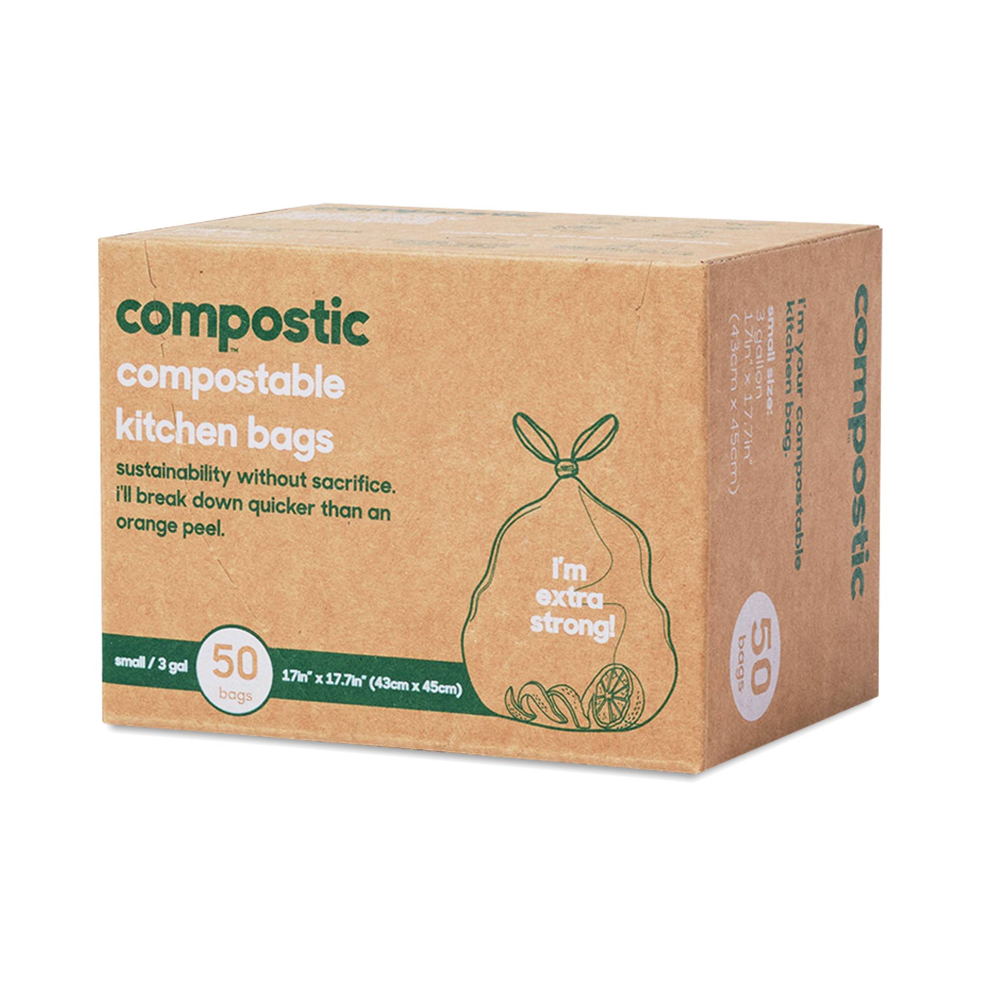 Compostable 3 Gallon Kitchen Bags
