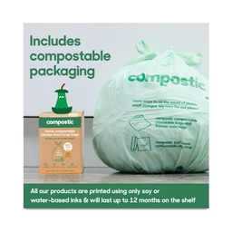 Home Compostable 3 Gallon Kitchen Food Scrap Bags