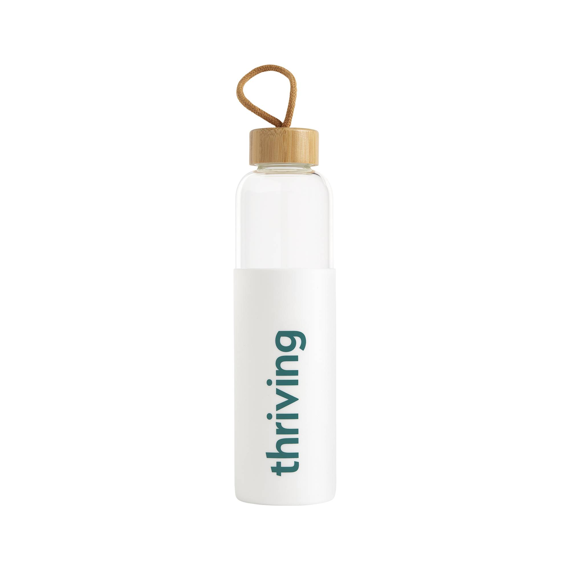 "Thriving" Glass Water Bottle