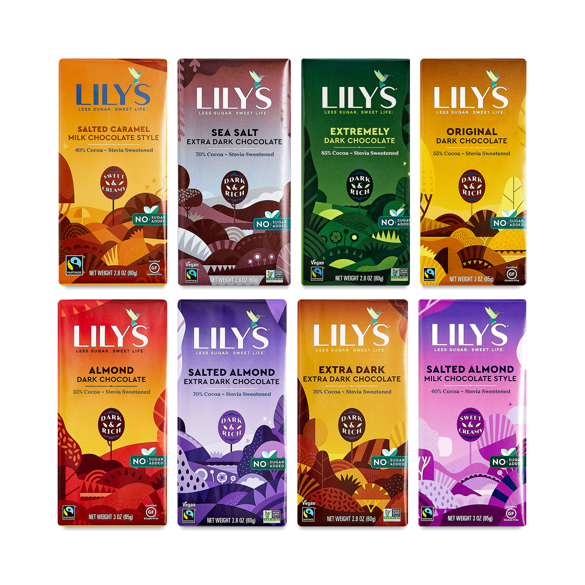Lily's Sweets Variety Pack Chocolate Bars Thrive Market
