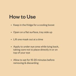 Radically Rejuvenating Under Eye Hydrogel Mask