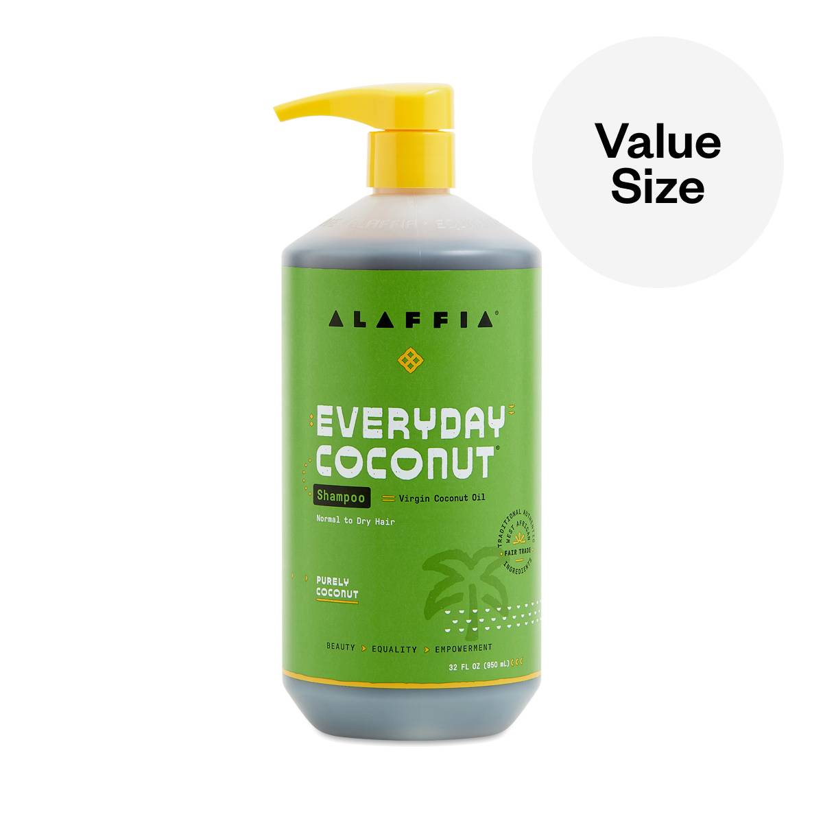 Everyday Coconut Shampoo, Purely Coconut