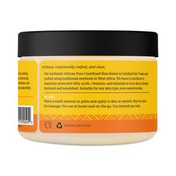 Authentic African Pure Unrefined Shea Butter, Unscented