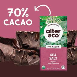 Organic Chocolate, Dark Chocolate Sea Salt