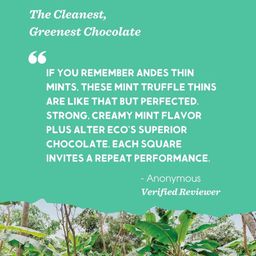 Organic Chocolate Truffle Thins Bar, Mint Crème