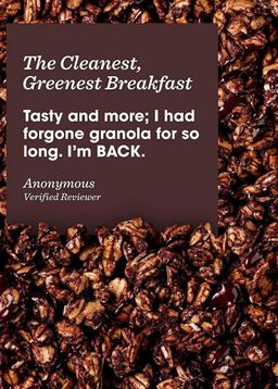 Organic No Sugar Added Granola, Dark Chocolate